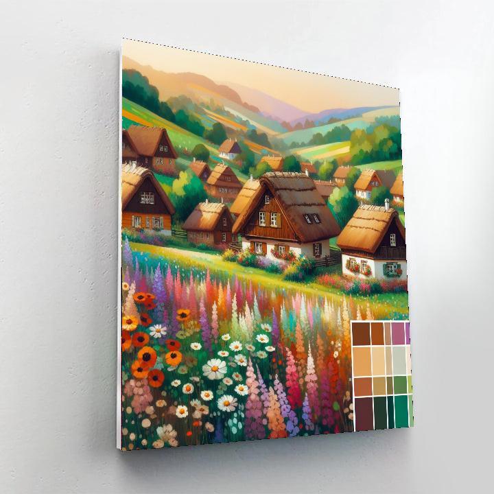 Charming Countryside Cottages DIY Paint By Numbers
