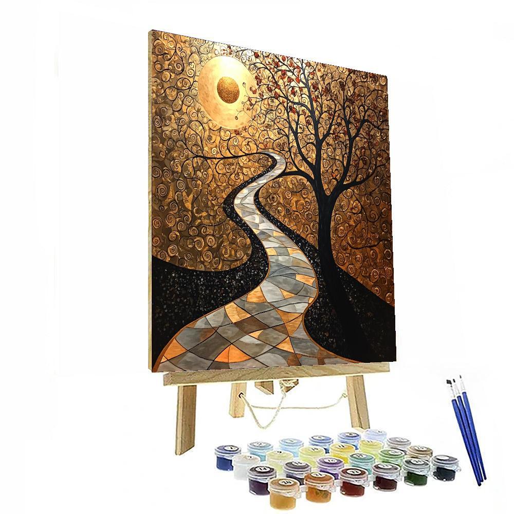 Gustav Klimt Inspired Nature's Echo  Paint By Numbers Kits