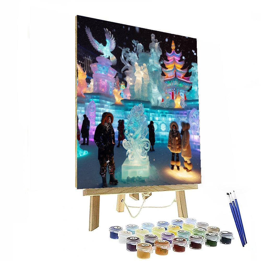 Snow And Ice Sculpture Festival - Belgium Paint By Color