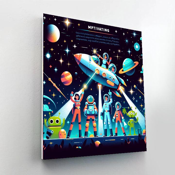 Galactic Rescue Operation Painting Number Kit