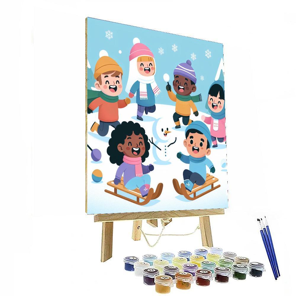 Winter Adventure DIY Paint By Numbers