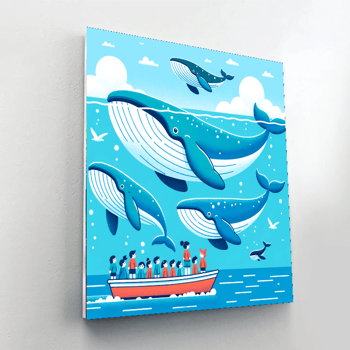 Whale Watching Expedition Paint By Color