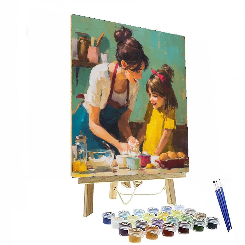 Baking Together In Love Painting By Numbers Kit