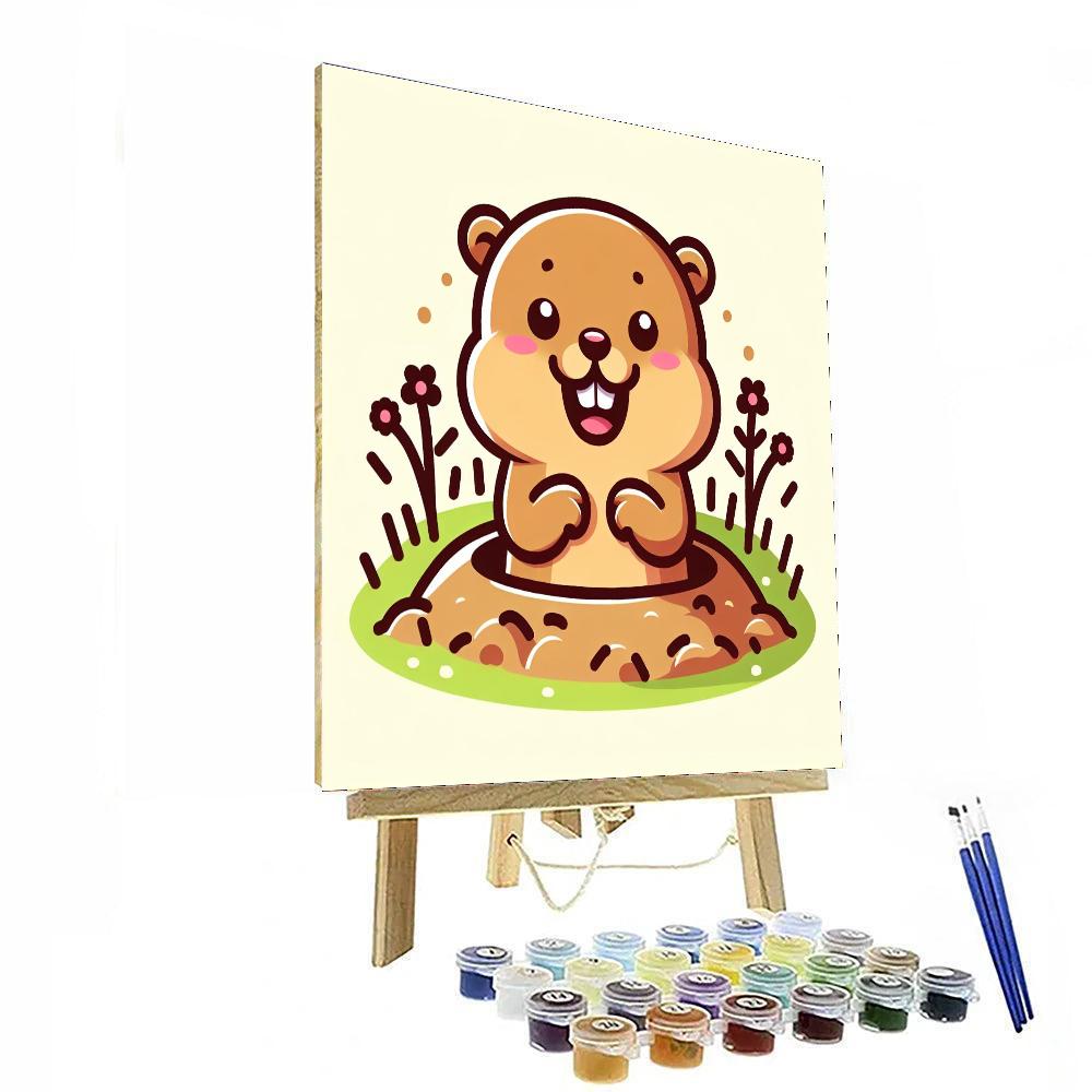 Giggly Gopher DIY Paint By Numbers