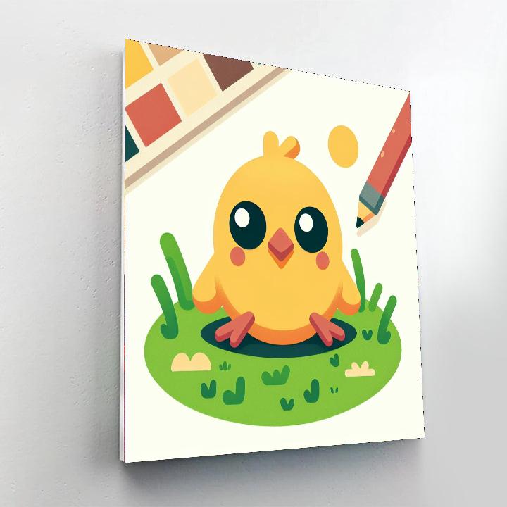 Cheeky Chick Paint By Numbers Art