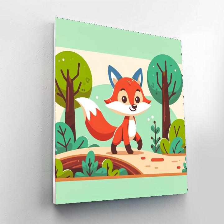 Clever Fox's Woodland Journey Numbered Painting Kits