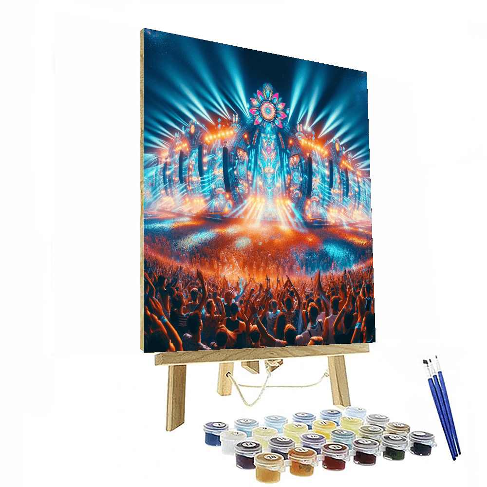 Tomorrowland Number Painting