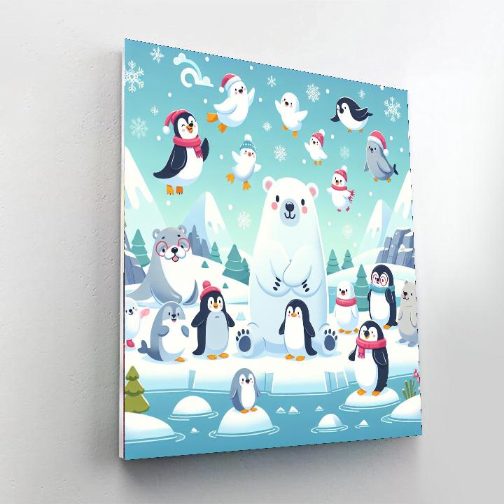 Playful Arctic Adventures Numbered Painting Kits