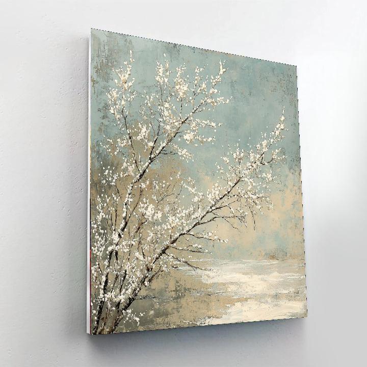 Leonardo Da Vinci Inspired Frosted Branches  Paint By Numbers