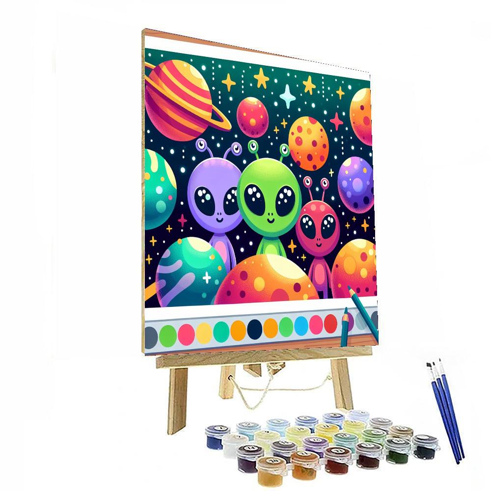Happiness In Space Paint By Color
