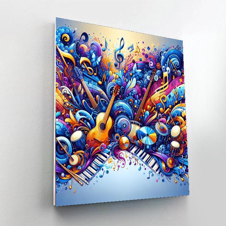 Music's Melodic Rhythm Painting By Numbers Kit