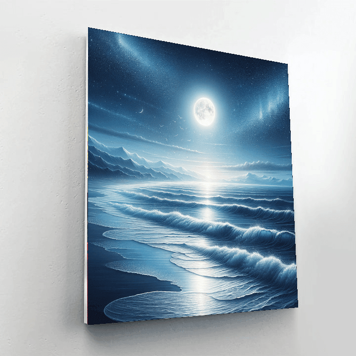 Celestial Ocean Waves Paint By Numbers Art