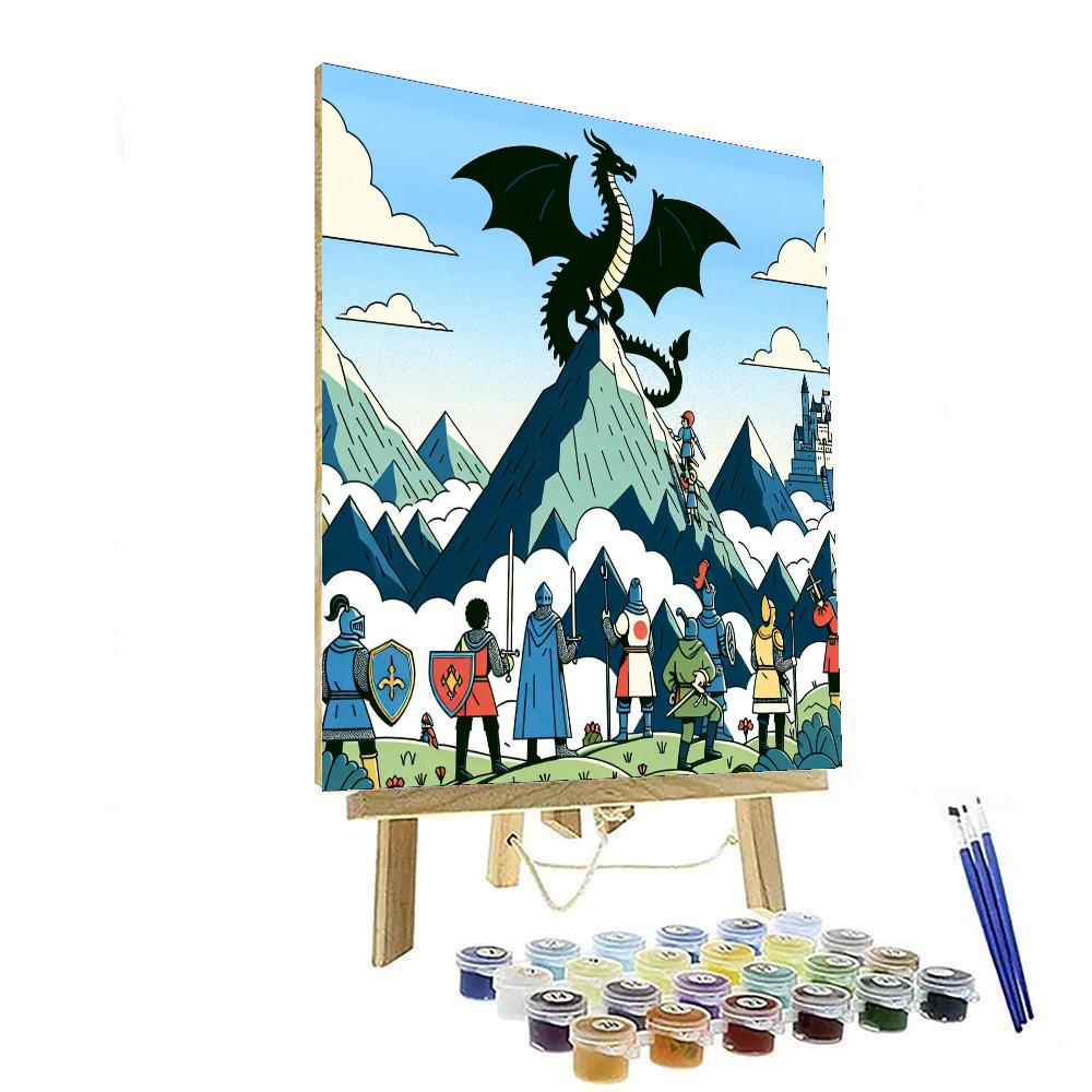 Dragon Mountain Paint By Numbers Art