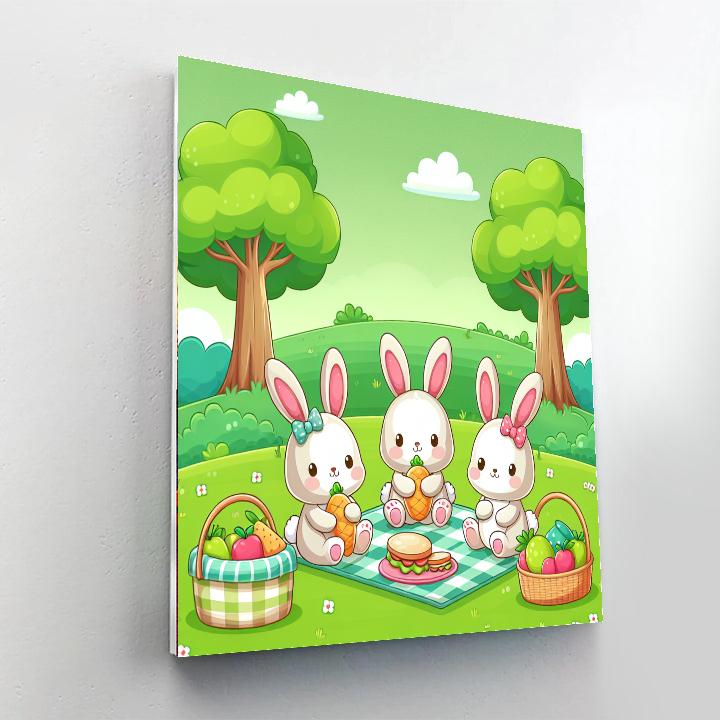Bunny Picnic Paint By Numbers Kits