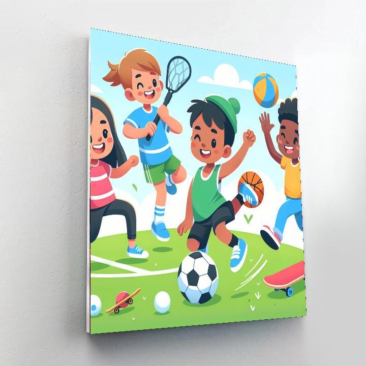 Sports Fun Painting By Numbers Kit