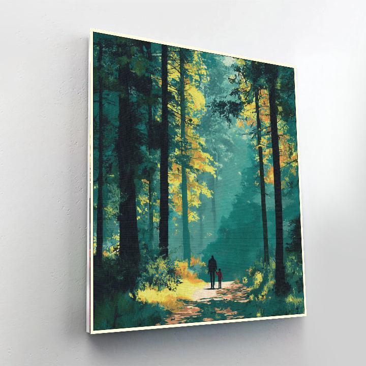 Mother And Child Nature Walk DIY Paint By Numbers