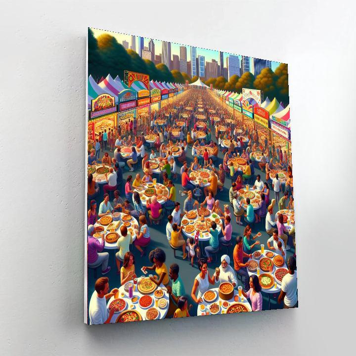 Taste Of Chicago - Chicago, Usa Painting By Numbers Kit