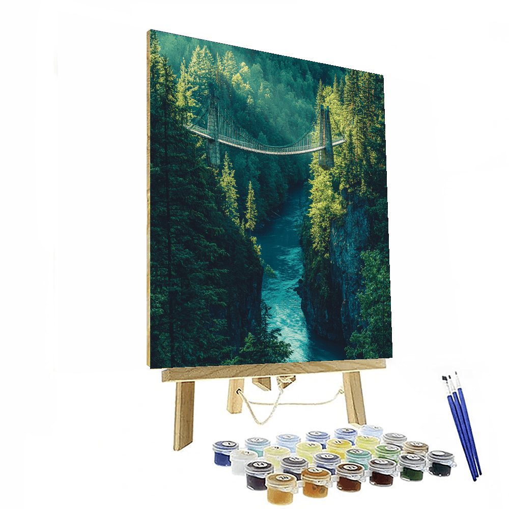 Capilano Suspension Bridge - British Columbia, Canada Paint By Numbers Kits