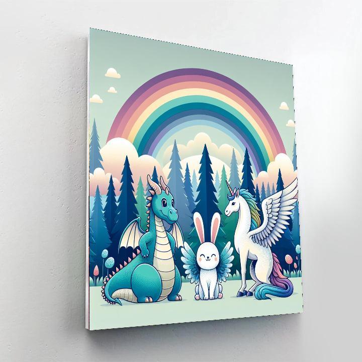 Adventure With Mythical Beasts Paint By Color