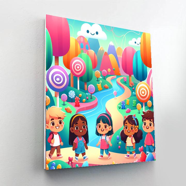 Exploration In Candyland Painting By Numbers Kit