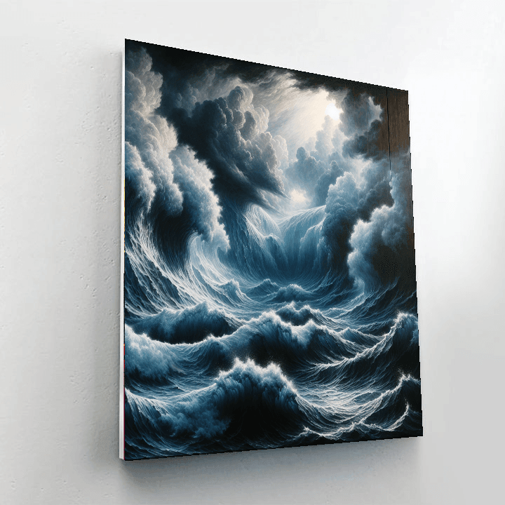 Eternal Ocean Waves Number Painting