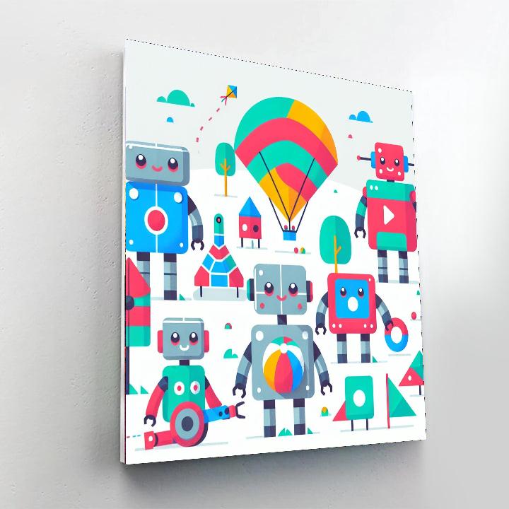 Robots' Day Out Paint By Number