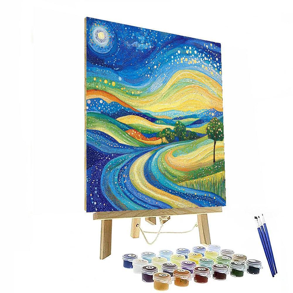 Georges Seurat Inspired Dreamscape Colors  Paint By Numbers Art