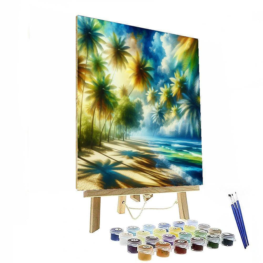 Hawaiian Paradise Escape Number Painting