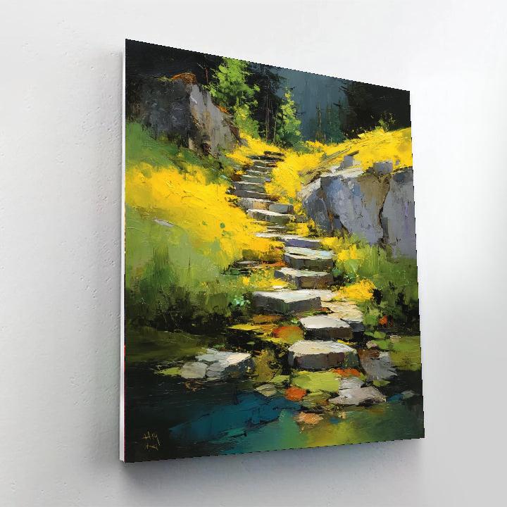 Sunny Day Stroll Number Painting