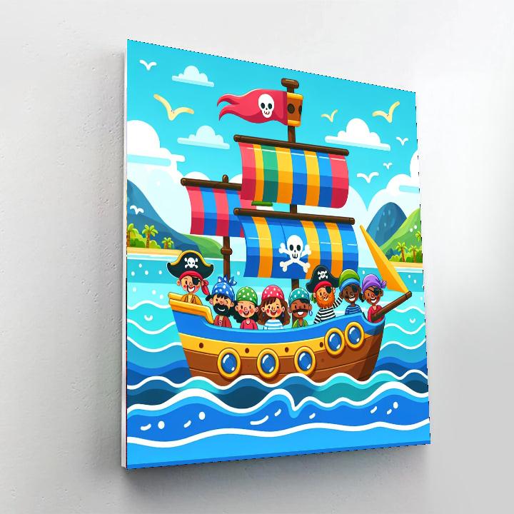 Ocean Pirate Treasure Hunt Paint By Number