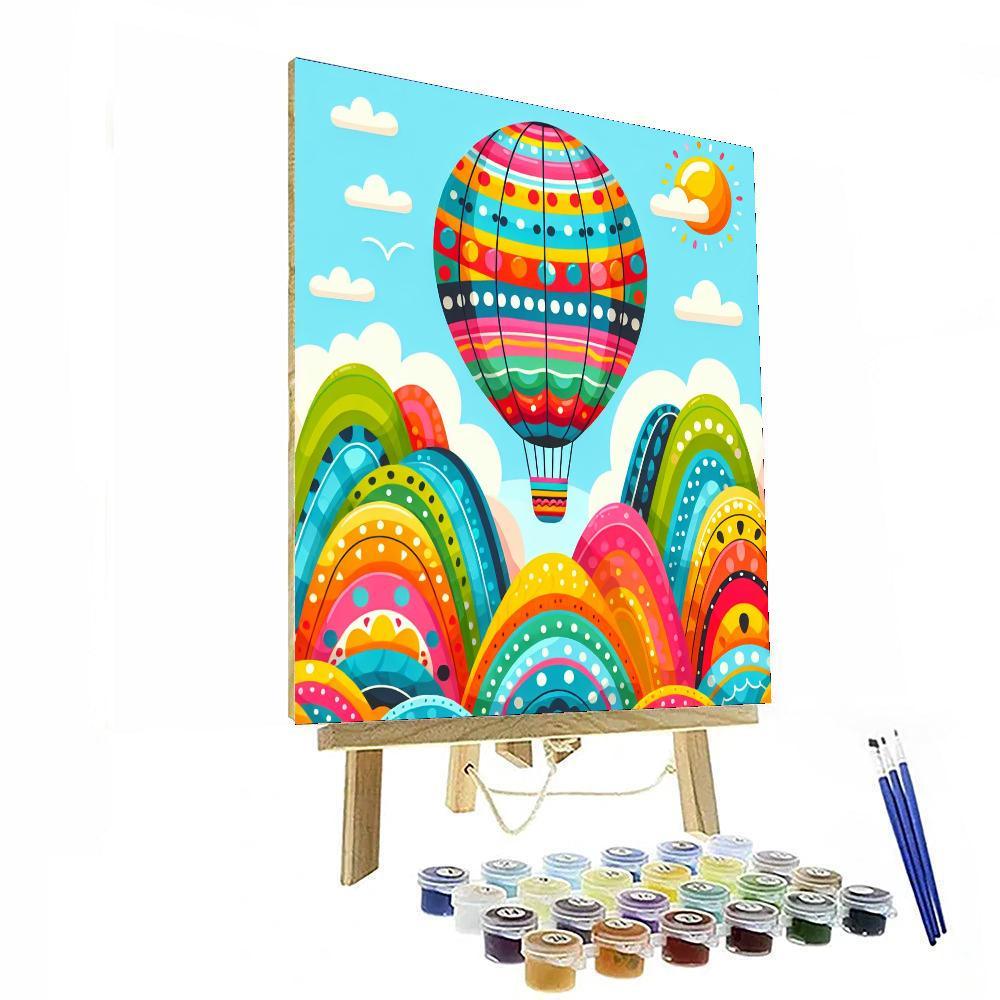 Gigantic Hot Air Balloon Paint By Numbers Art