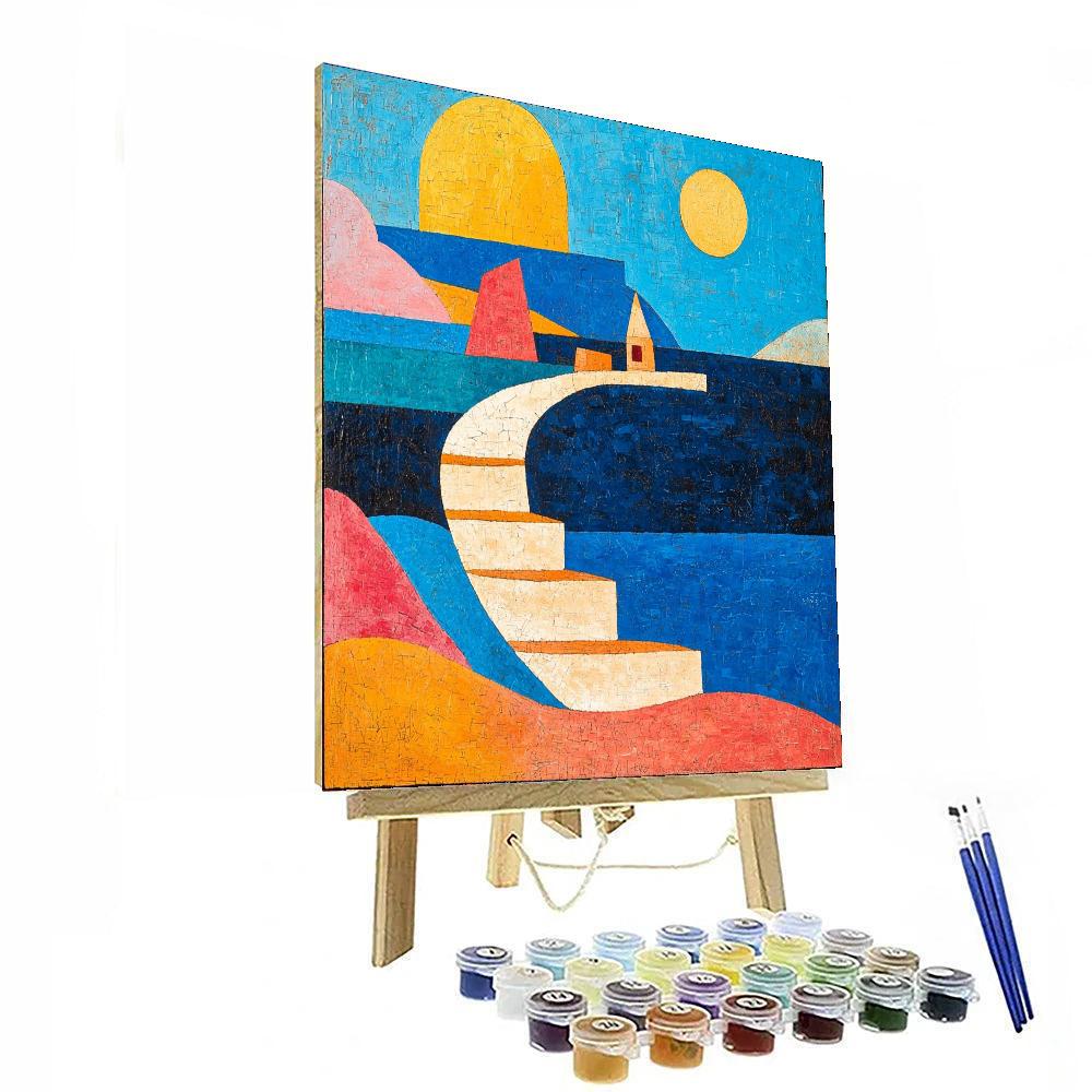 Paul Klee Inspired Dreamy Abstractions  Number Painting