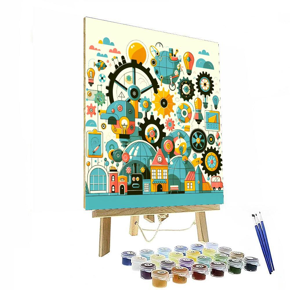 World Of Inventions Numbered Painting Kits