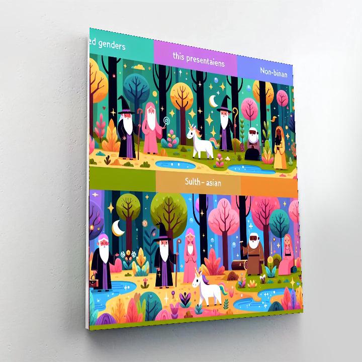 Magical Wizard Forest Paint By Number