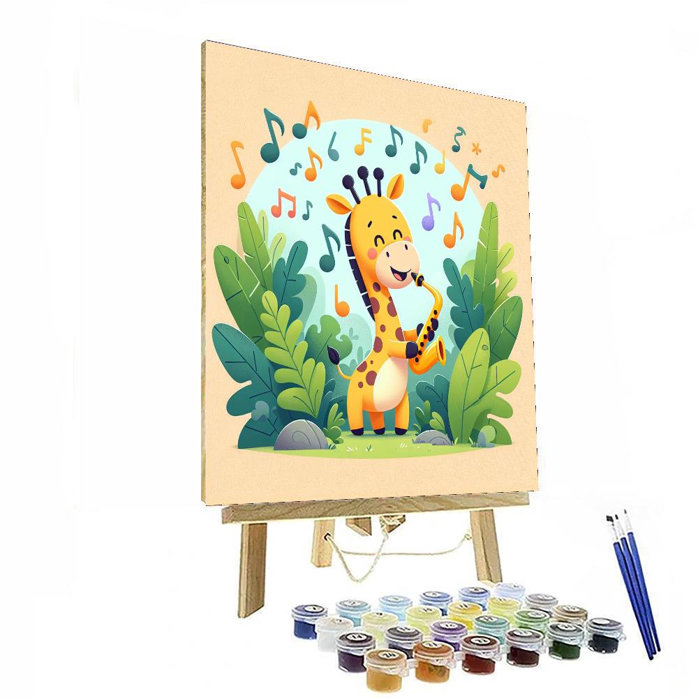 Giraffe's Jungle Jam Numbered Painting Kits