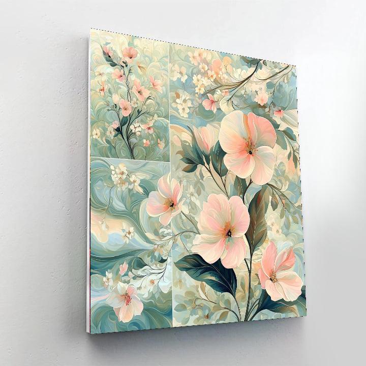 Alphonse Mucha Inspired Botanical Medley  DIY Paint By Numbers