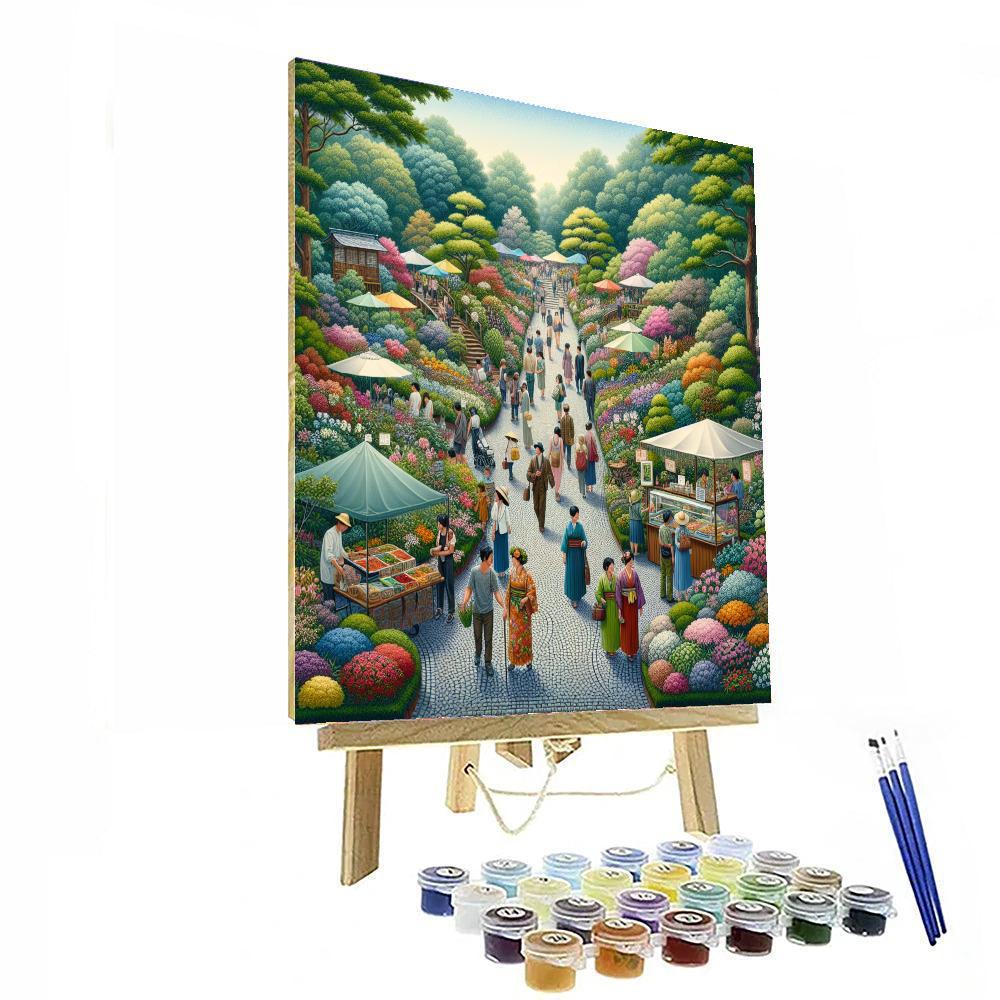 Hokkaido Garden Path Festival - Japan Painting Number Kit