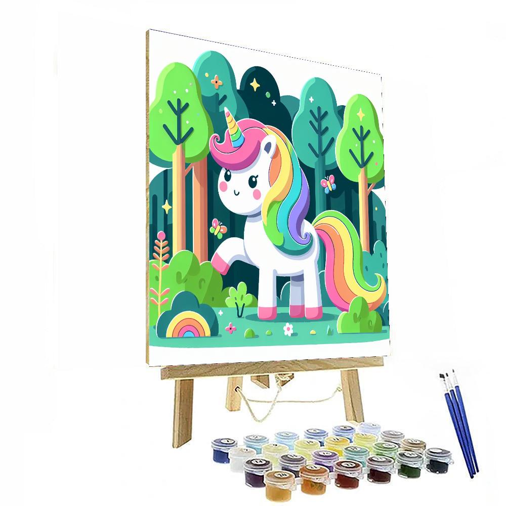 Adventurous Unicorn Quest Paint By Color