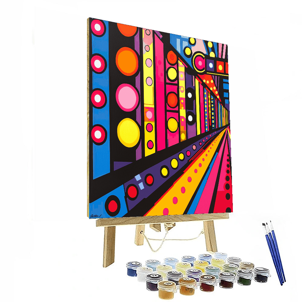 Roy Lichtenstein Inspired Neon Dreams - DIY Painting By Numbers Kit