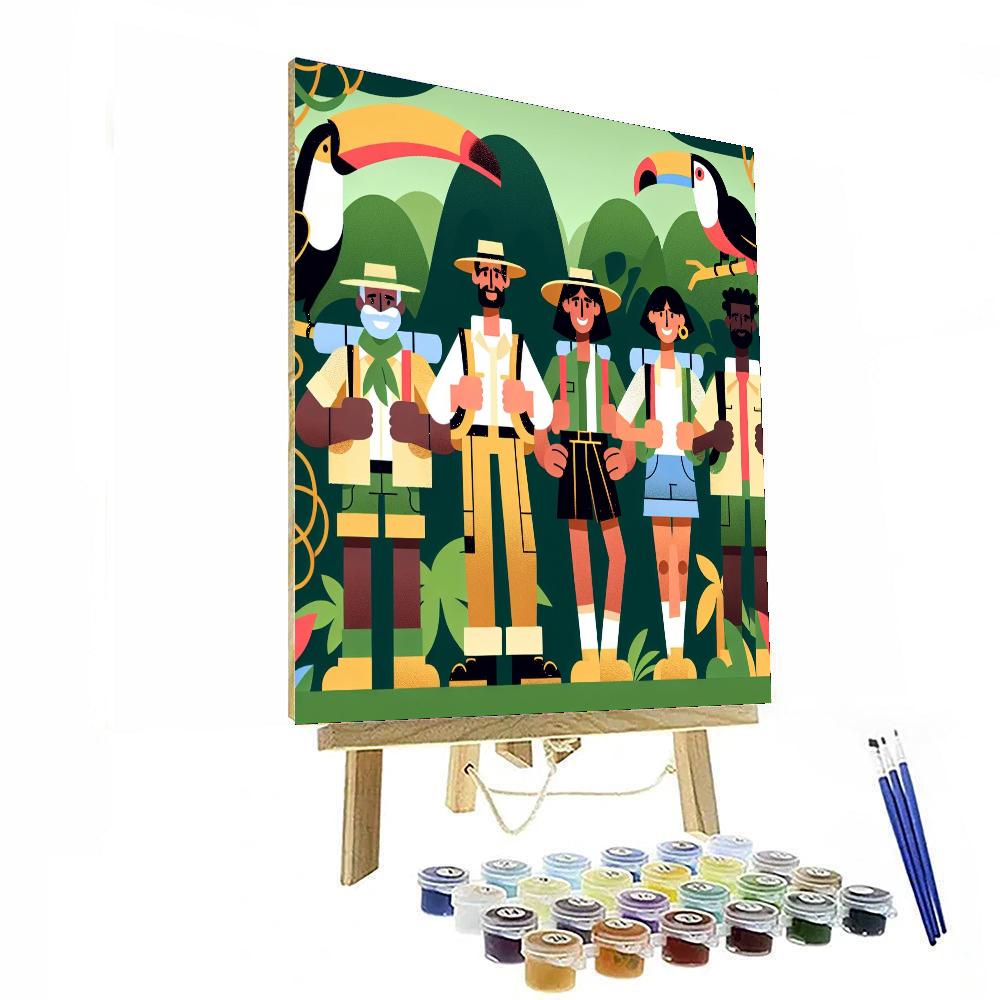 Explorer's Jungle Expedition DIY Paint By Numbers