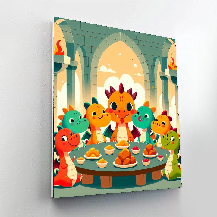 Royal Dragon Feast Paint By Color