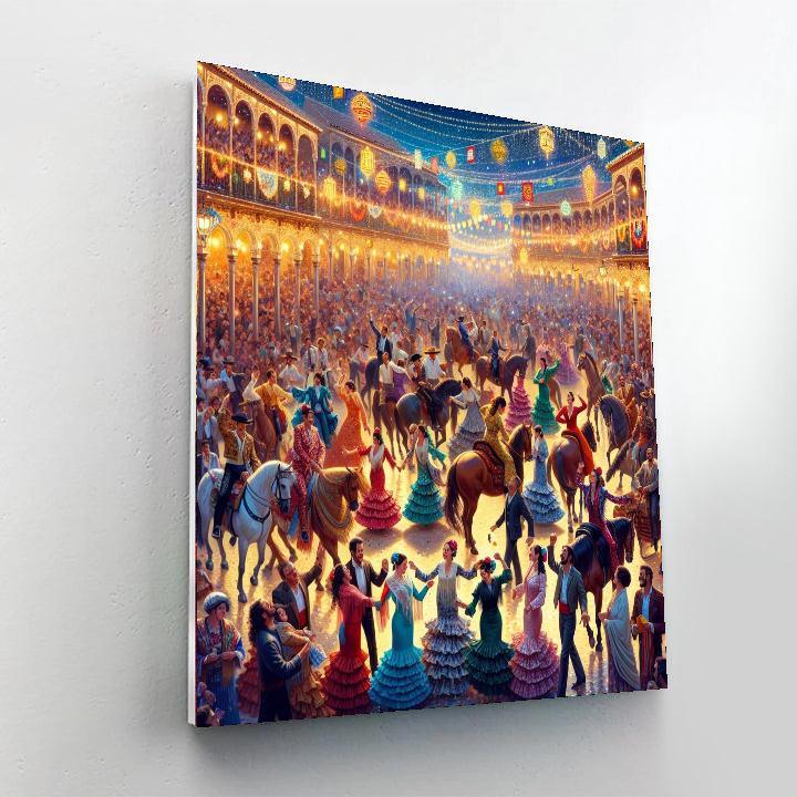 Feria De Abril (april Fair) Paint By Color