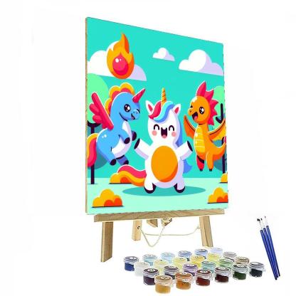 Magical Pet Zoo Paint By Numbers Art
