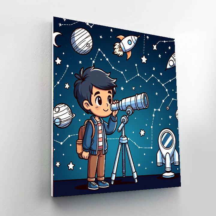 Space Science Quest Paint By Number