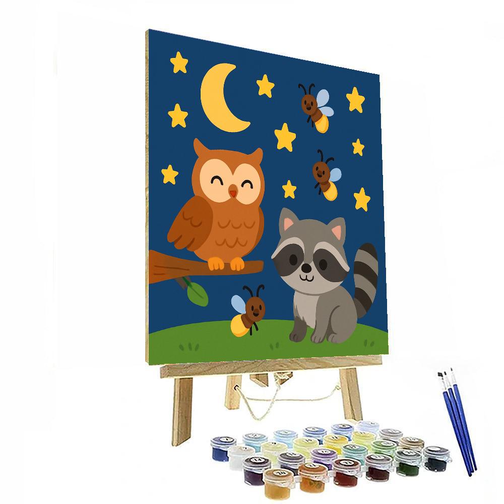 Curious Critters Of The Night Paint By Color