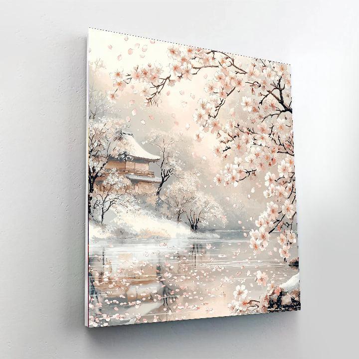 Katsushika Hokusai Inspired Springtime Serenity  Paint By Numbers