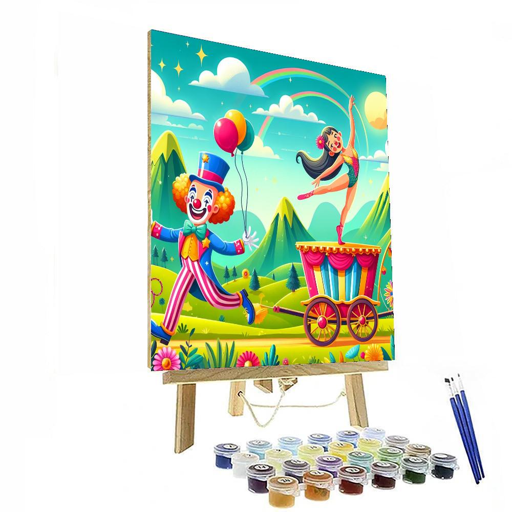 Circus Wagon Adventure Number Painting