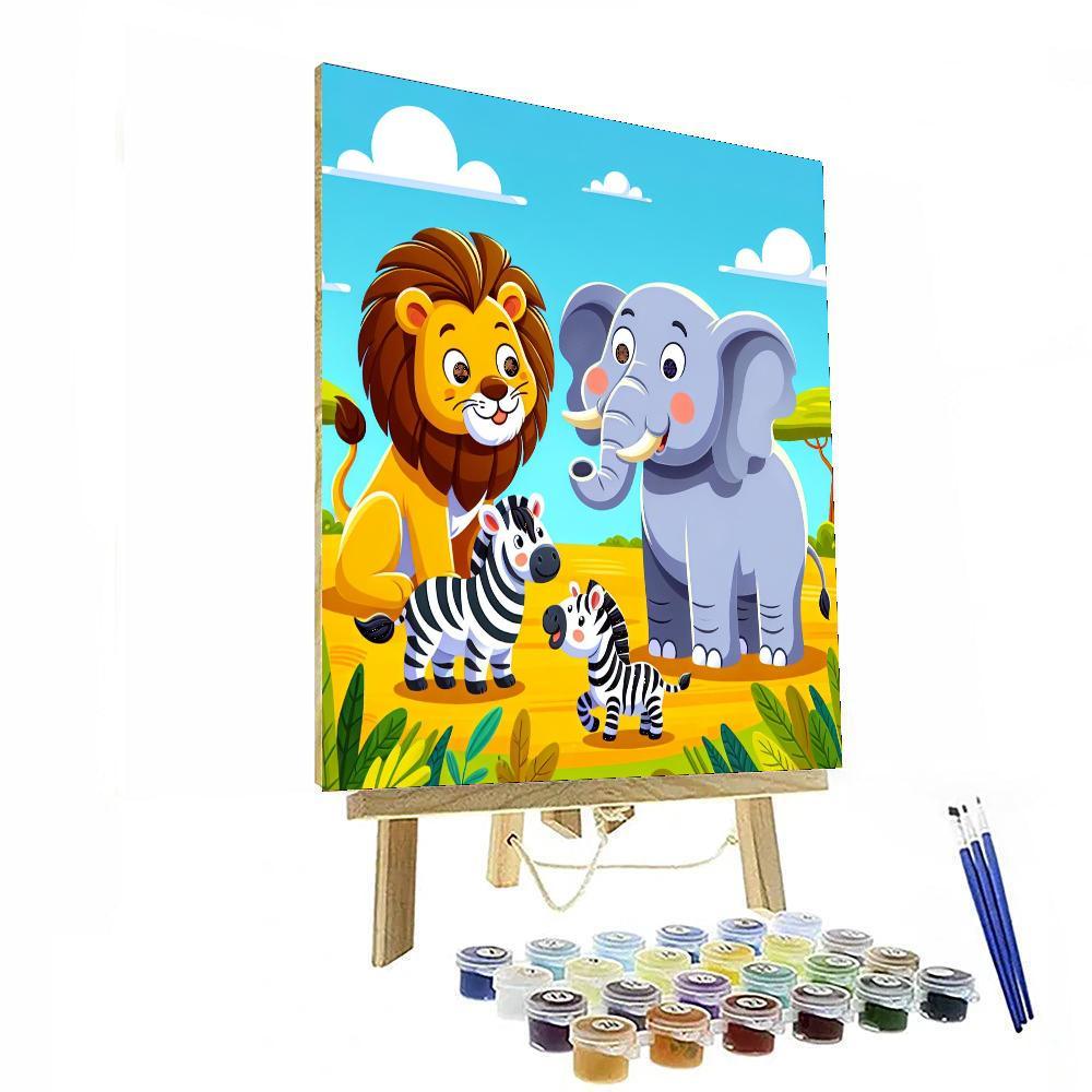 Safari Adventure - Colorful Journey Painting Number Kit