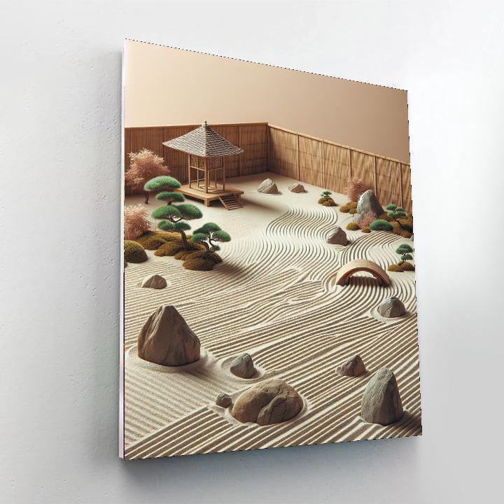 Calming Zen Garden Numbered Painting Kits