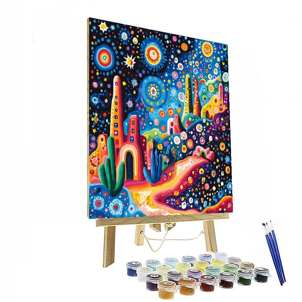 Paul Klee Inspired Fanciful Landscapes  Painting Number Kit